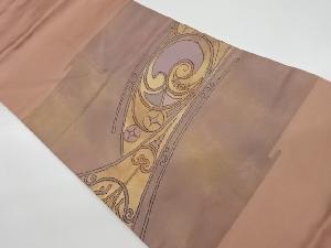 リサイクル　抽象模様織出し名古屋帯